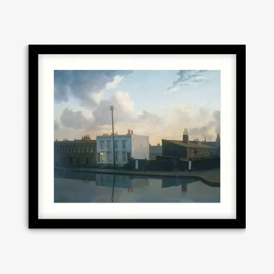 John Lewis John Lewis & Partners + Tate Algernon Newton 'The Surrey Canal, Camberwell' London Wood Framed Print & Mount, 54 x 64cm