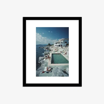 John Lewis Getty Images Gallery - Slim Aarons 'Hotel Du Cap Eden-Roc' Wood Framed Print & Mount, 64.5 x 54.5cm