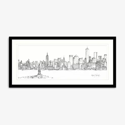 John Lewis Catherine Stephenson - New York Framed Print & Mount, 49.5 x 104.5cm