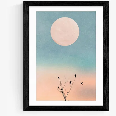 John Lewis EAST END PRINTS Kubistika 'Waking Up Warm' Framed Print