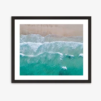 John Lewis Shore - Framed Print & Mount, 56 x 66cm, Green