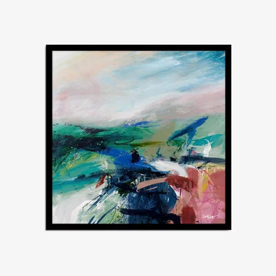 John Lewis John Lewis Georgia Elliot 'Side Swept' Framed Prints, 84.5 x 84.5cm, Green