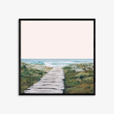 John Lewis EAST END PRINTS 83 Oranges 'Ocean Calling' Framed Print, 87.5 x 87.5cm