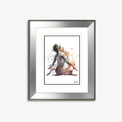 John Lewis Joanne Boon Thomas - Sitting Nude Framed Print & Mount, 60.5 x 50.5cm, Multi