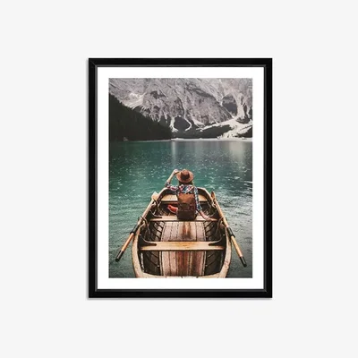 John Lewis Pragser Wildsee 2 - Framed Print & Mount, 66 x 51cm, Multi