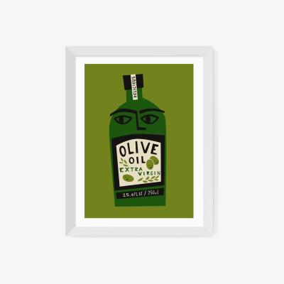 John Lewis EAST END PRINTS Fox & Velvet 'Olive Oil' Framed Print