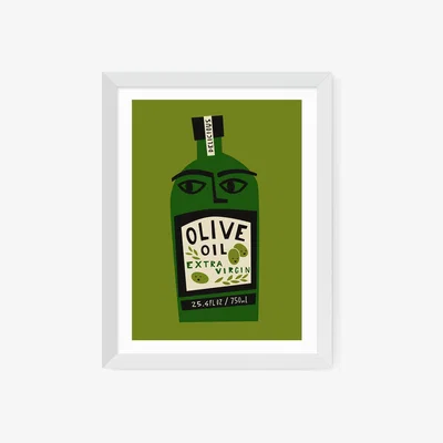 John Lewis EAST END PRINTS Fox & Velvet 'Olive Oil' Framed Print