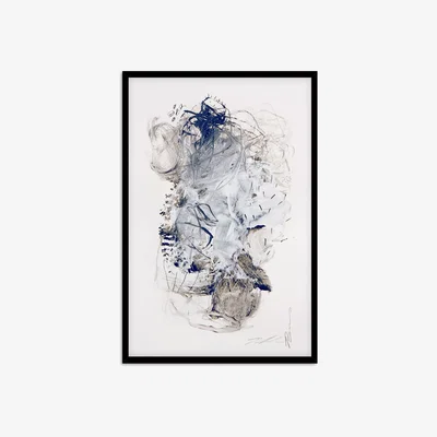 John Lewis Natasha Barnes - 'Semblance II' Framed Print, 62 x 42cm, Blue/Multi