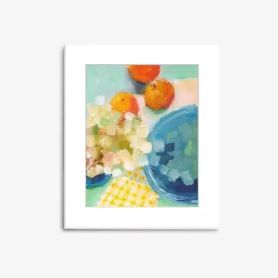 John Lewis Jenny Westenhofer - 'On The Table' Wood Framed Print, 73 x 58cm, Orange/Multi