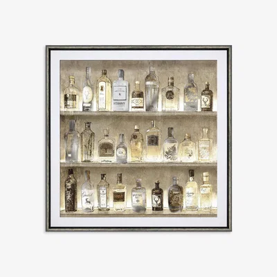 John Lewis John Lewis Charlotte Oakley 'The Connoisseur' Framed Print & Mount, 89 x 89cm, Gold/Multi