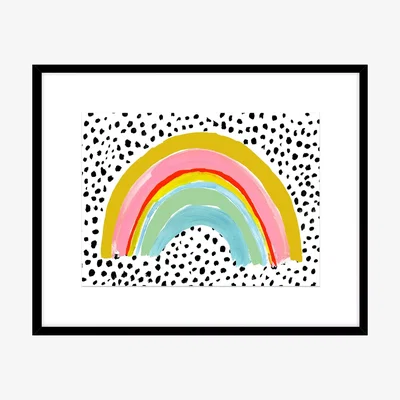 John Lewis Eleanor Bowmer 'Rainbow' Framed Print & Mount, 42 x 52cm, Multi