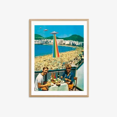 John Lewis EAST END PRINTS MsGonzalez 'A Summer Vacation' Framed Print