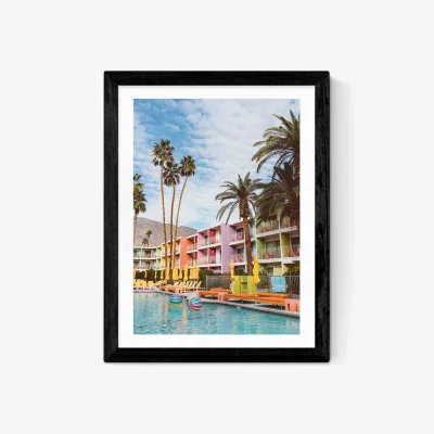 John Lewis EAST END PRINTS Bethany Young 'Palm Springs Pool Day II' Framed Print