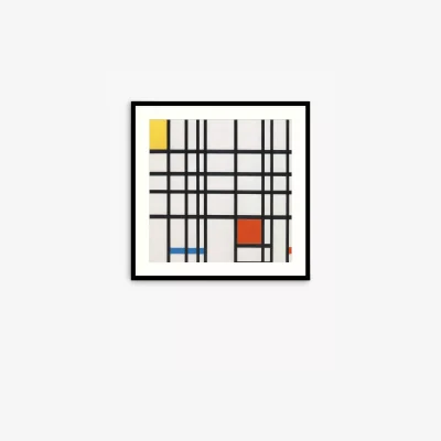 John Lewis John Lewis + Tate Piet Mondrian 'Composition with Yellow, Blue and Red' Wood Framed Print & Mount, 61 x 61cm