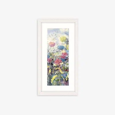 John Lewis Catherine Stephenson - Floral 1 Framed Print & Mount, 43.5 x 23.5cm, Blue/Multi