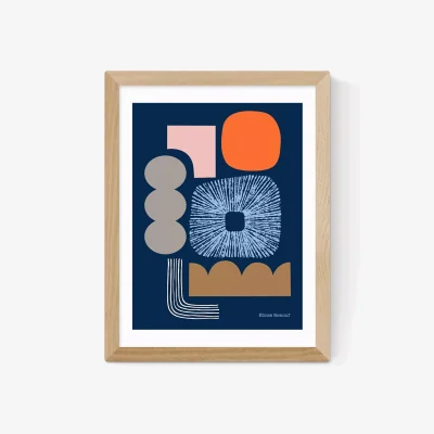 John Lewis EAST END PRINTS Eloise Renouf 'Abstract No.1' Framed Print