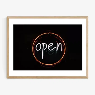 John Lewis EAST END PRINTS Oh Fine! Art 'Open' Framed Print
