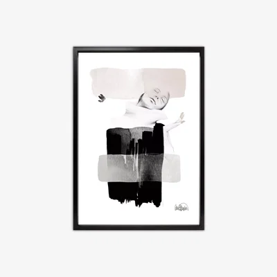 John Lewis Anna Bulow - 'Symphony Of Now' Limited Edition Framed Print, 75 x 55cm, Black