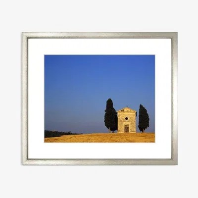 John Lewis Tuscan Chapel Framed Print & Mount, 58 x 73cm, Blue
