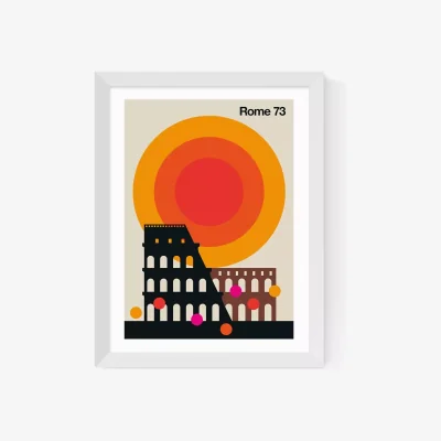 John Lewis EAST END PRINTS Bo Lundberg 'Rome 73' Italy Framed Print