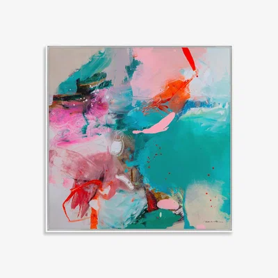 John Lewis John Lewis Natasha Barnes 'Wash Over Me' Framed Canvas Print, 104 x 104cm, Multi