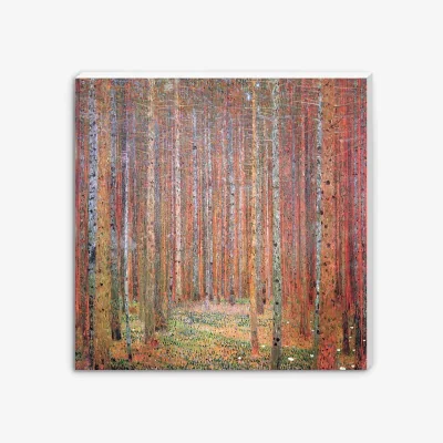 John Lewis Gustav Klimt - 'Tannenwald I' Canvas Print, Orange