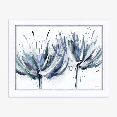 John Lewis Green Lili - 'Teal Burst' Framed Print, 89 x 115cm, Teal/Purple