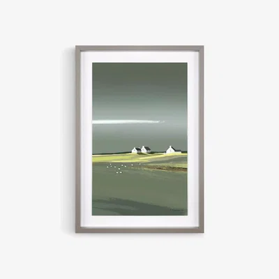 John Lewis John Lewis Ulyana Hammond 'Aura' Framed Print & Mount, 60 x 41cm, Green/Grey
