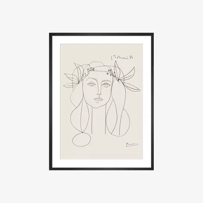 John Lewis Pablo Picasso - 'Head, 1946' Framed Print, 94 x 74cm