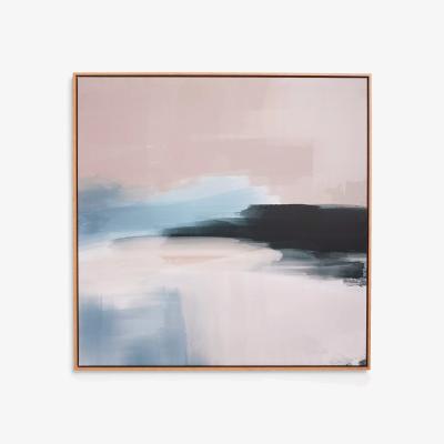 John Lewis John Lewis Yharnna 'Connected Nature' Framed Canvas Print, 104 x 104cm, Blue