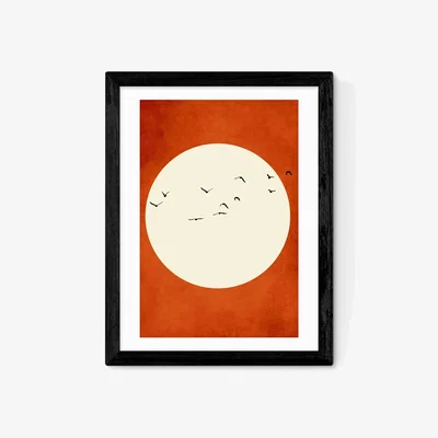 John Lewis EAST END PRINTS Kubistika 'Warming Feelings' Framed Print