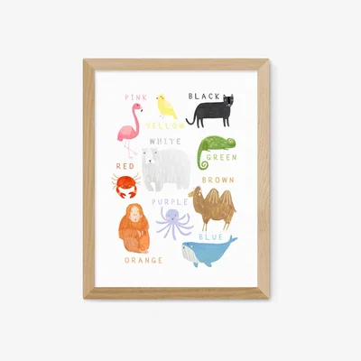 John Lewis EAST END PRINTS Darcie Olley 'Animals' Framed Print