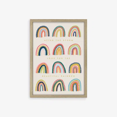 John Lewis John Lewis Esme Lintin 'After The Storm' Rainbow Framed Print, 54 x 39cm, Multi