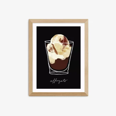 John Lewis EAST END PRINTS Anek 'Affogato' Framed Print