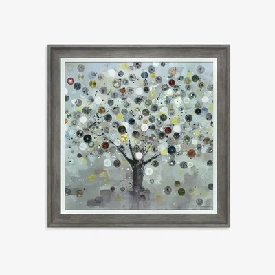 John Lewis Ulyana Hammond - The Watch Tree (Small) Framed Canvas & Mount, 60 x 60cm, Multi