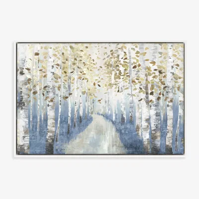 John Lewis Allison Pearce - 'New Path I' Framed Canvas Print, 64 x 94cm, Blue/Multi