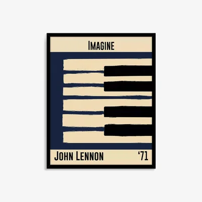 John Lewis John Lewis Dalston 606 'John Lennon' Framed Print, 52 x 42cm, Multi