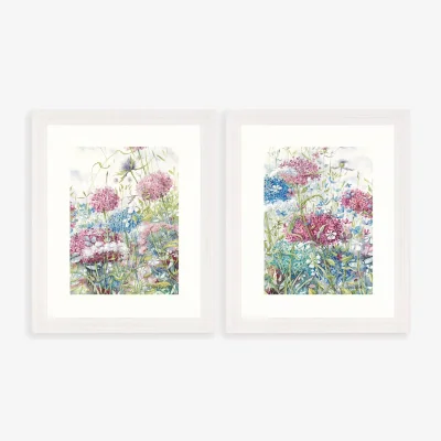 John Lewis Catherine Stephenson - 'Summer Essence' Framed Print & Mount, Set of 2, 56 x 46cm, Pink/Multi
