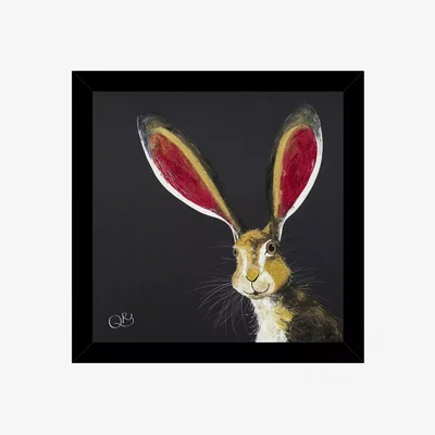 John Lewis John Lewis Quinn Russell 'Alfie' Framed Print, 33.5 x 33.5cm, Black/Red