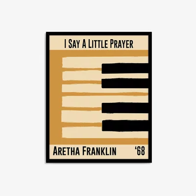 John Lewis John Lewis Dalston 606 'Aretha Franklin' Framed Print, 52 x 42cm, Multi