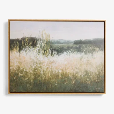 John Lewis John Lewis Julia Purinton 'Field View' Framed Canvas Print, 64 x 84cm, Green