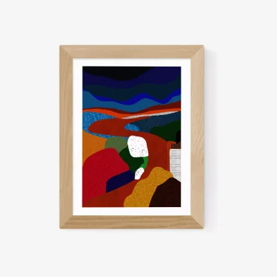 John Lewis EAST END PRINTS Sumuyya Khader 'Abstract II' Framed Print