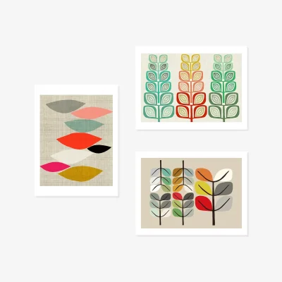 John Lewis John Lewis ANYDAY Inaluxe Abstract Unframed Print, Set of 3, 40 x 30cm, Multi