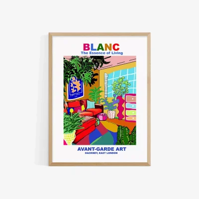 John Lewis EAST END PRINTS BLANC Prints 'Hackney' Framed Print
