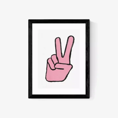 John Lewis EAST END PRINTS In House 'Peace' Framed Print