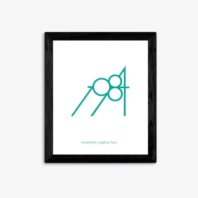 John Lewis EAST END PRINTS Simon C Page '1984' Framed Print