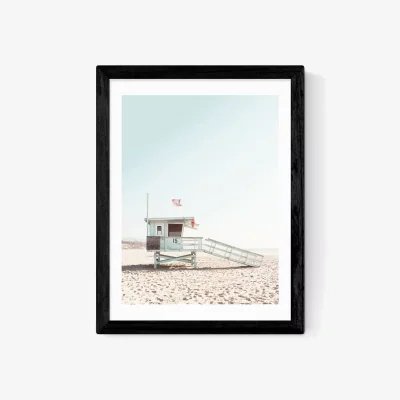 John Lewis EAST END PRINTS Sisi and Seb 'Santa Monica' Framed Print