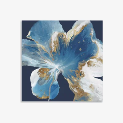 John Lewis Liquid Enigma - Abstract Canvas Print, 100 x 100cm, Blue