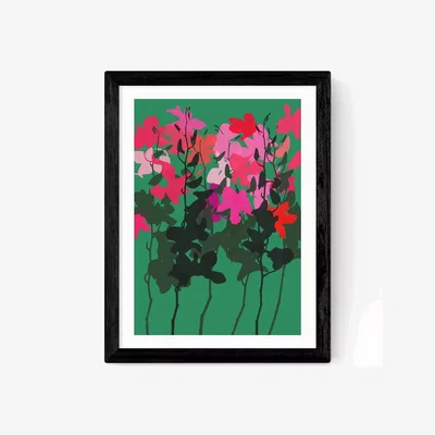 John Lewis EAST END PRINTS Garima Dhawan 'Orchids 8' Framed Print