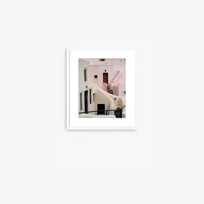 John Lewis Natasha Maiolo - Santorini Framed Print & Mount, 58 x 49cm, Pink/White